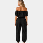 Brunissonne | Sleeveless Off-the-Shoulder Jumpsuit