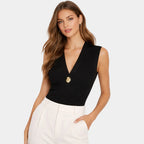 Félicie | V-Neck Buttoned Knit Vest
