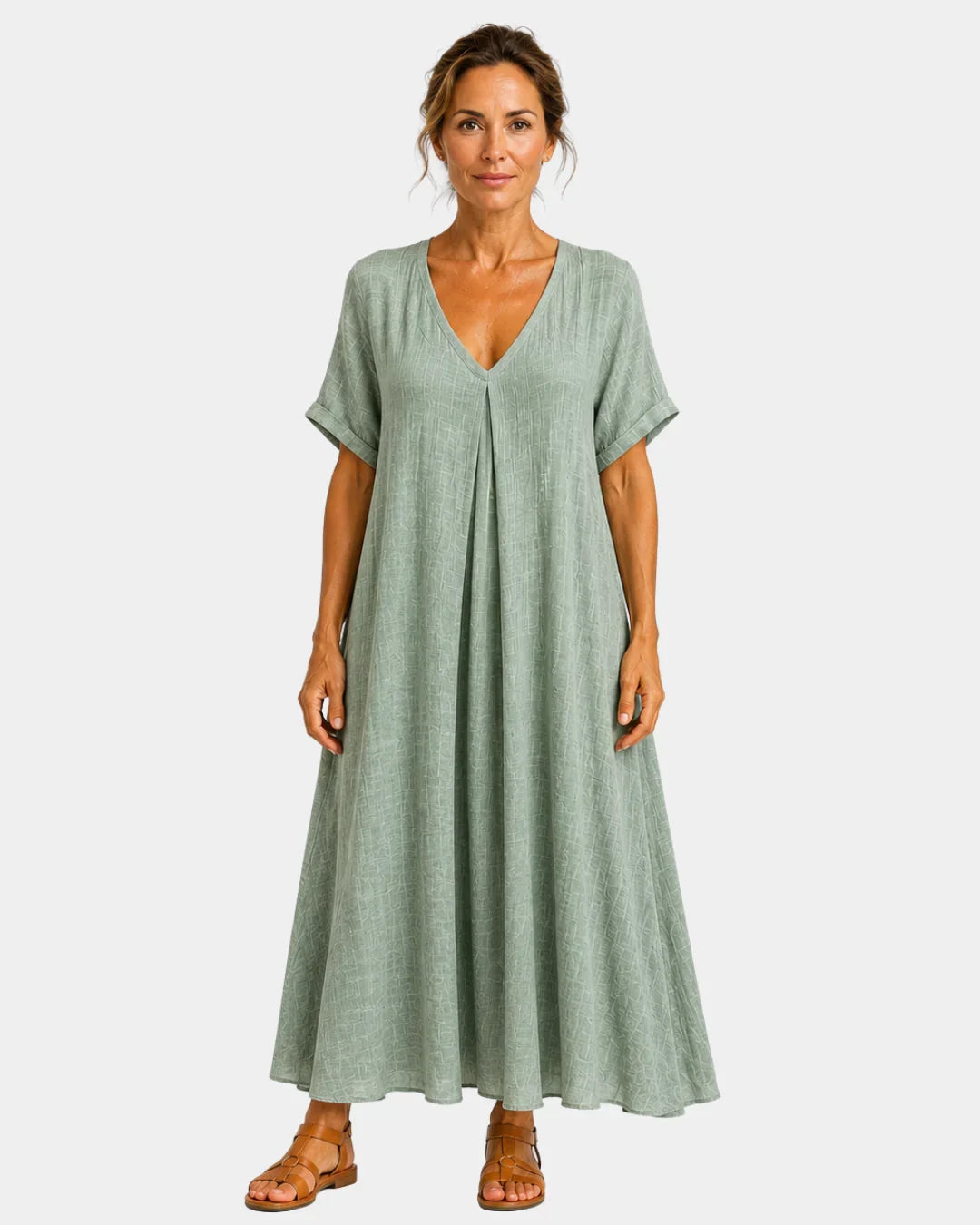 Basin | Lightweight maxi dress with a V-neck