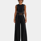 Aymone | Modern design trouser suit and blouse set