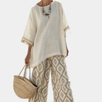 Ilaria | Sophisticated Top and Casual Trousers