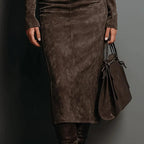 Sara | Velvet Midi Dress