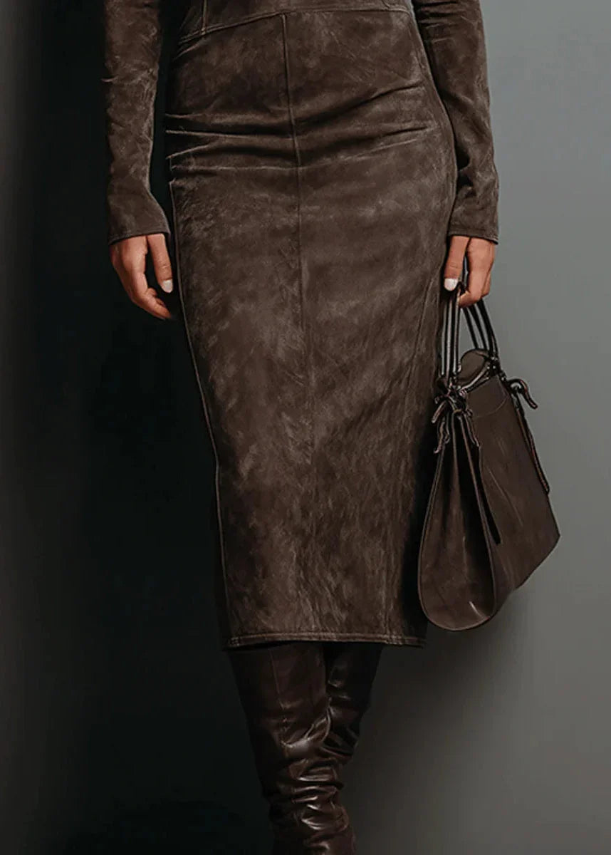 Sara | Velvet Midi Dress