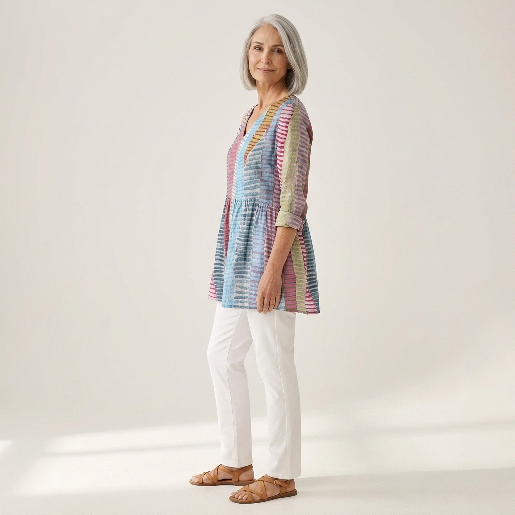 Noa | Long Printed Blouse