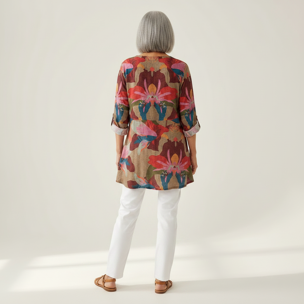 Alina | Long Printed Blouse