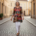 Alina | Long Printed Blouse