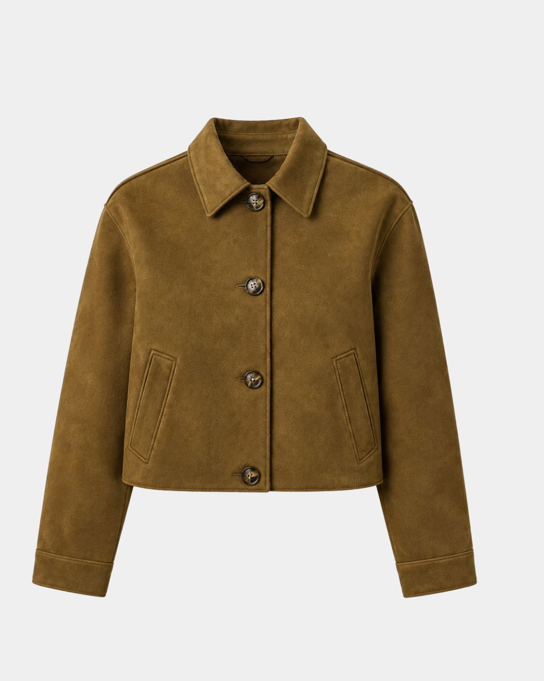 Floréanne | Veste décontractée élégante à col français avec manches longues