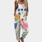 Marianne | Fresh Playful Bohemian-Print Jumpsuit