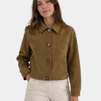 Floréanne | Veste décontractée élégante à col français avec manches longues