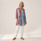 Noa | Long Printed Blouse