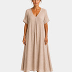 Basin | Lightweight maxi dress with a V-neck