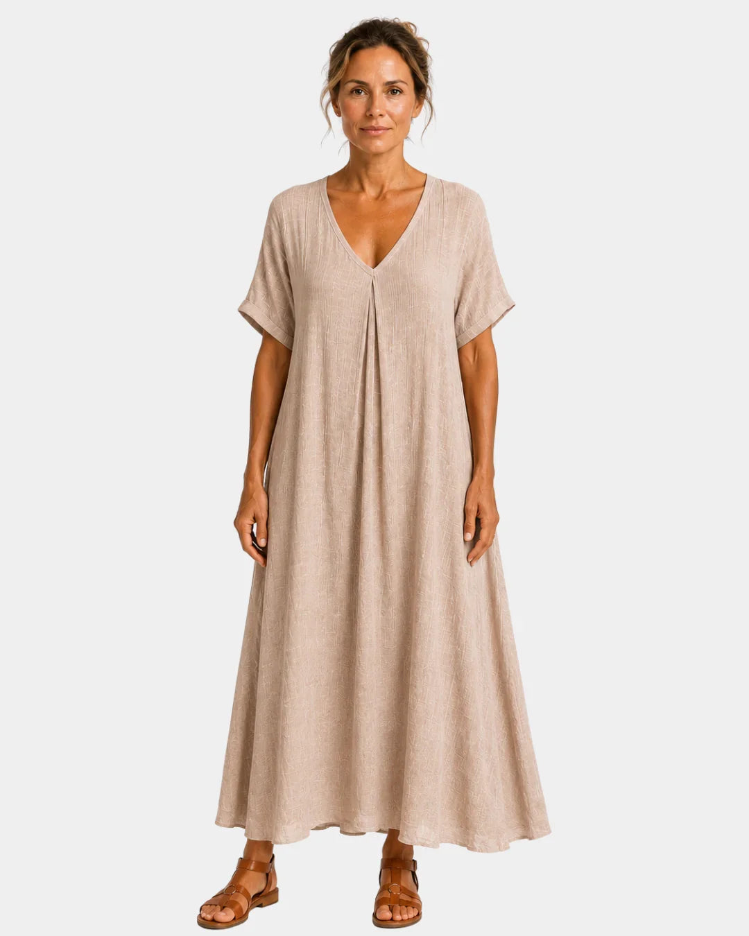 Basin | Lightweight maxi dress with a V-neck