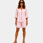 Auberte | Shorts and Blouse Set