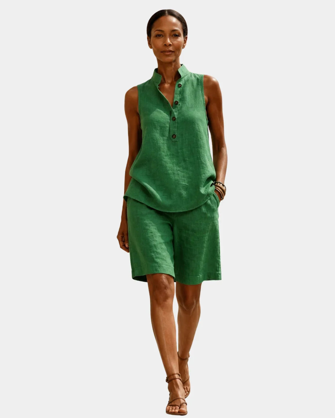 Mélior | Sleeveless Summer Set with Shorts