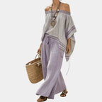Serenella | Striped wide-leg top and trousers
