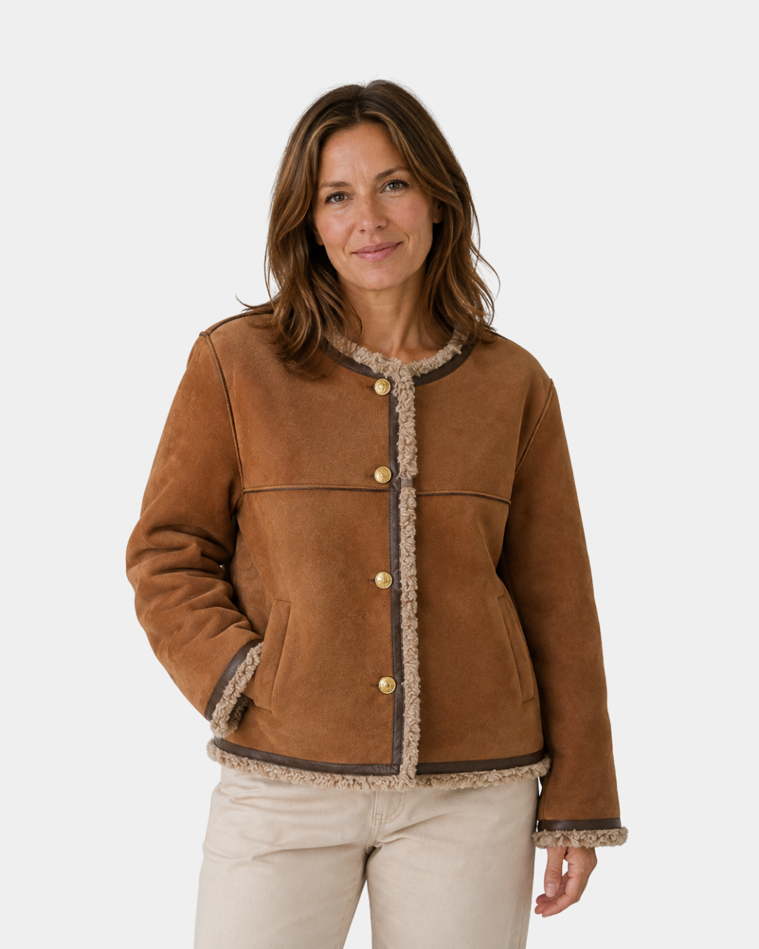Adalswinde | Veste en daim synthétique pour femme