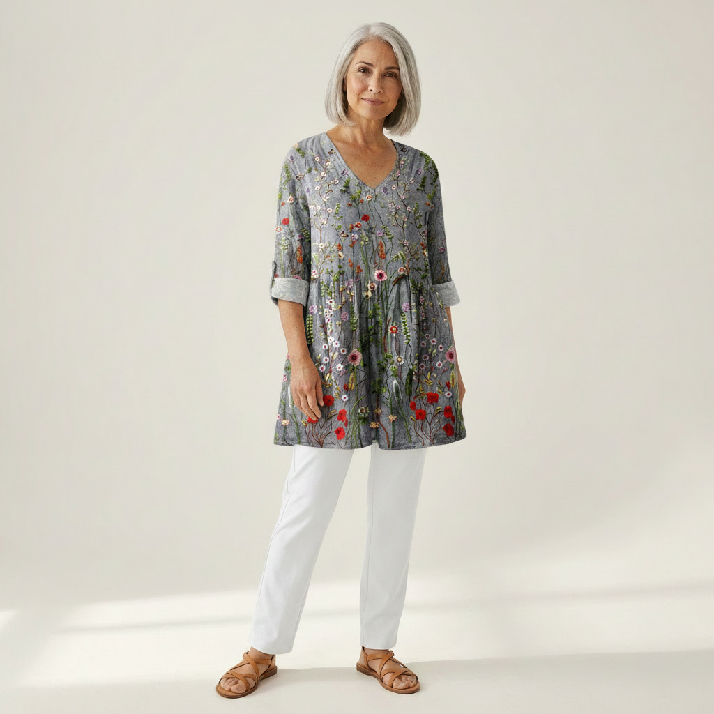 Sloane | Long Printed Blouse