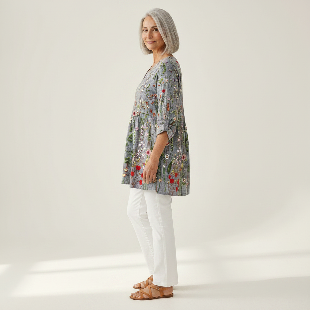Sloane | Long Printed Blouse