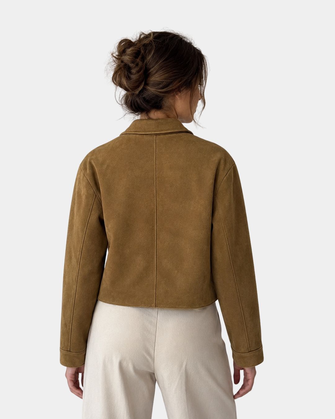 Floréanne | Veste décontractée élégante à col français avec manches longues