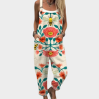 Amandine | Bright Calming Floral Jumpsuit
