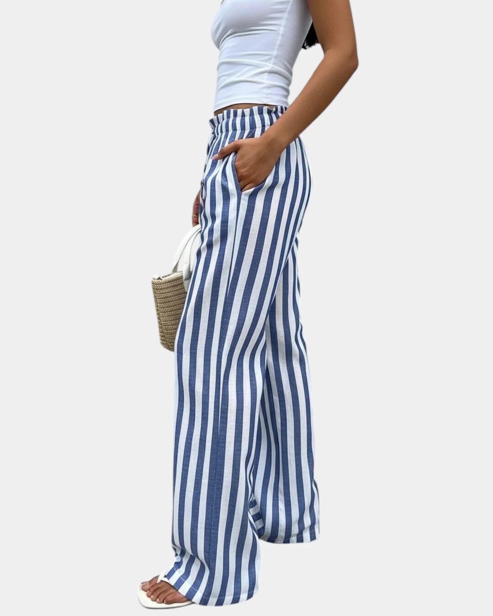 Marguerite | Striped Trousers