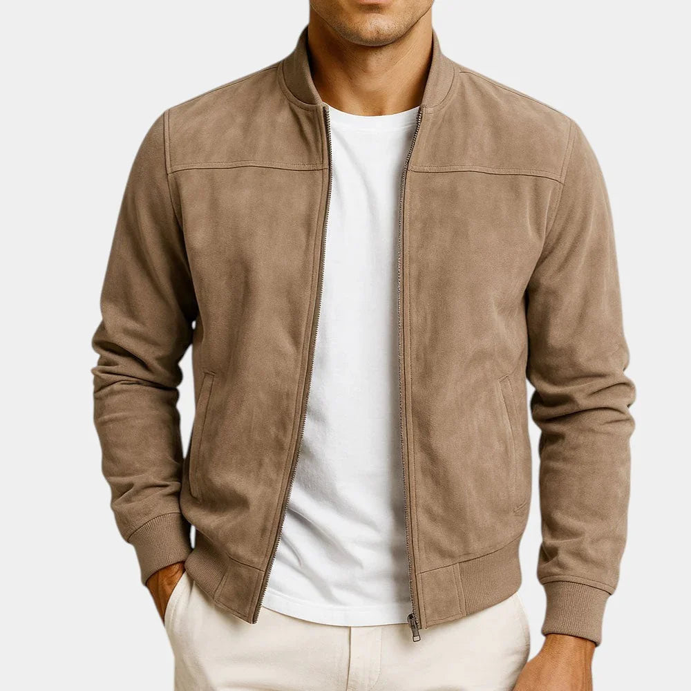 Adrian | Premium suede bomber jacket