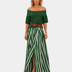 Étiennette | Mediterranean-style blouse and skirt set