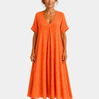 Basin | Lightweight maxi dress with a V-neck