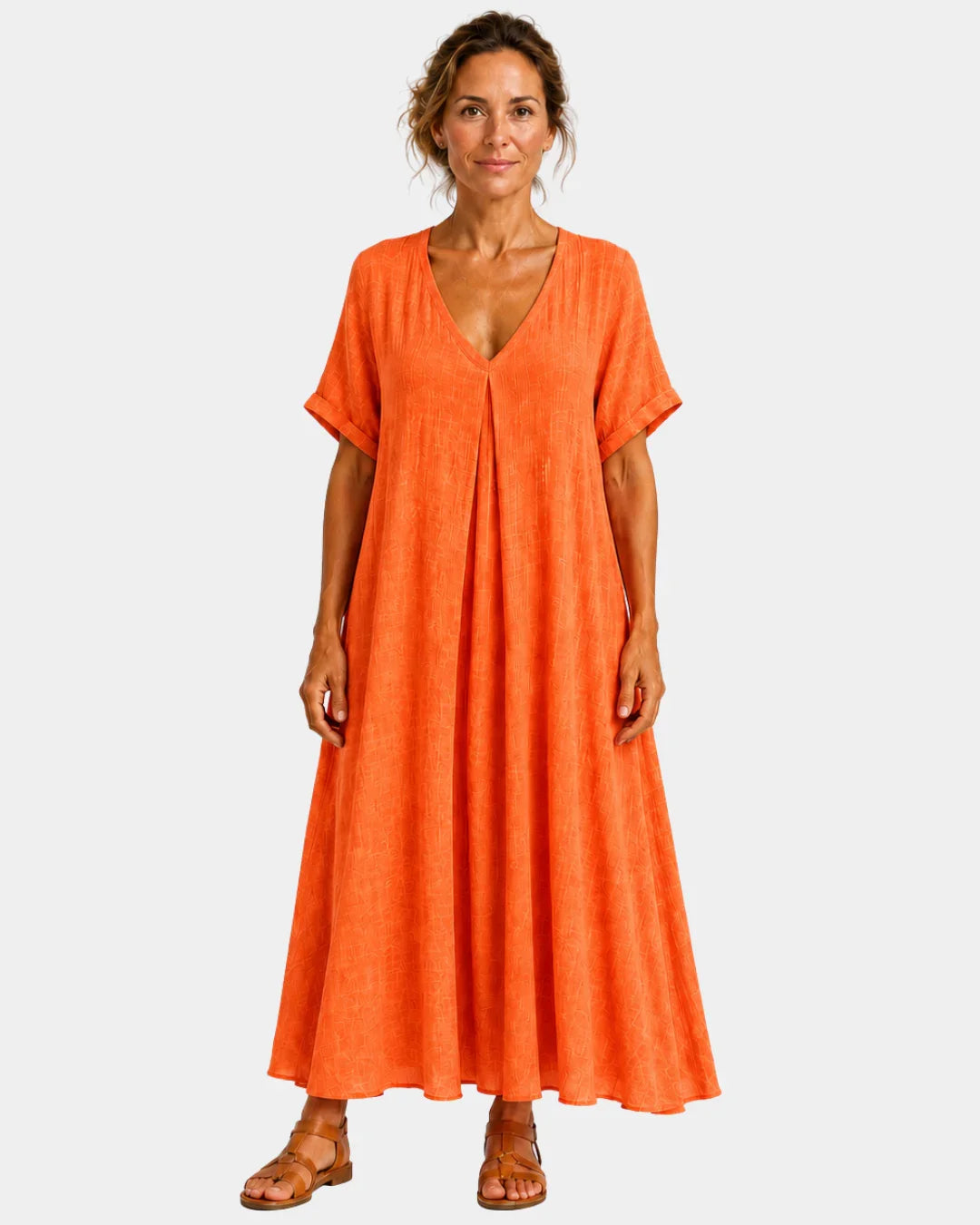 Basin | Lightweight maxi dress with a V-neck