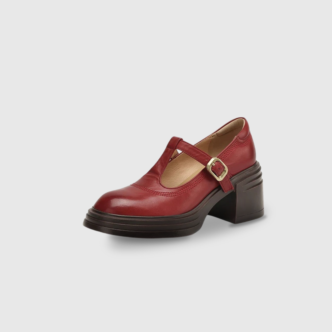 Elvana | Women's Chunky-Heel Mary Jane Shoes