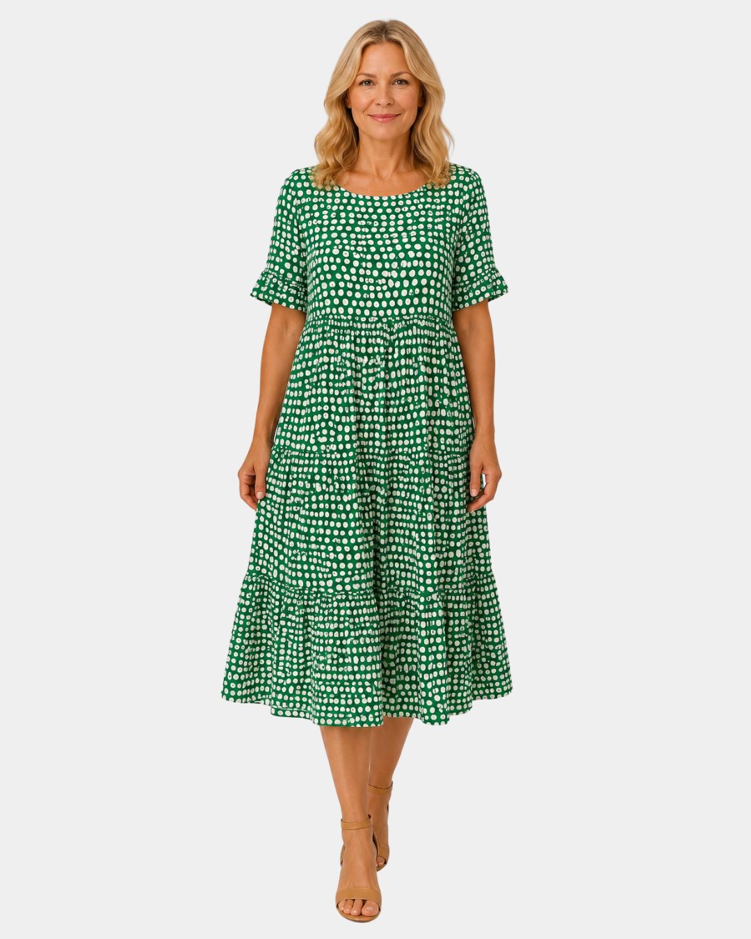 Belzamine | Lightweight Polka Dot Dress