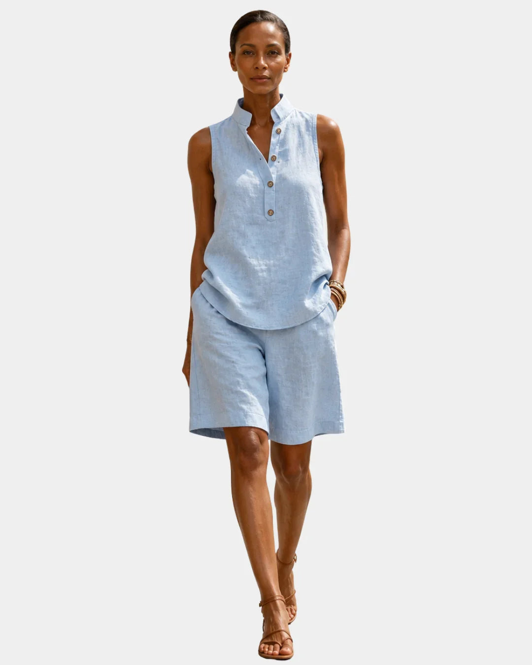 Mélior | Sleeveless Summer Set with Shorts
