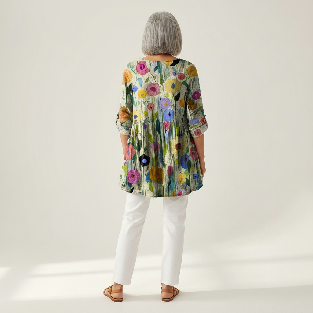 Remi | Long Printed Blouse