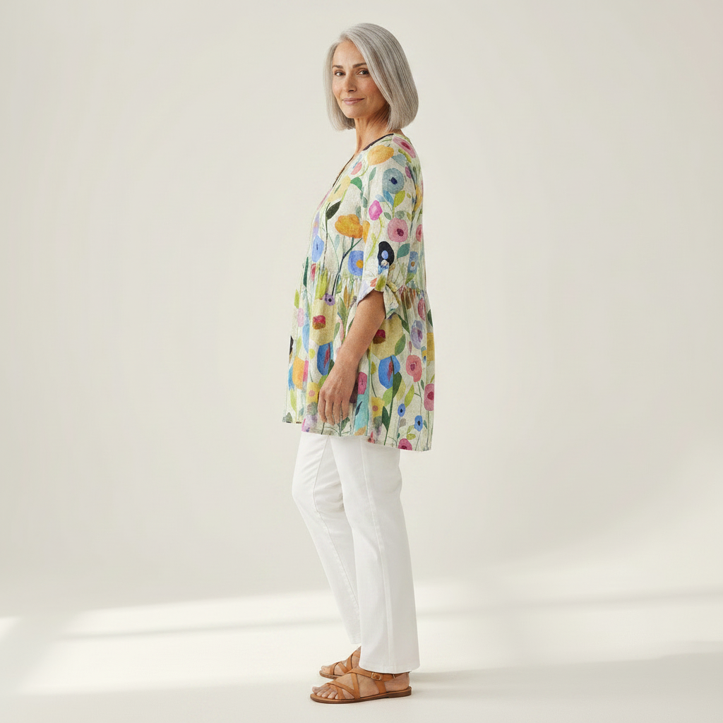 Remi | Long Printed Blouse