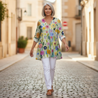 Remi | Long Printed Blouse