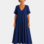 Basin | Lightweight maxi dress with a V-neck