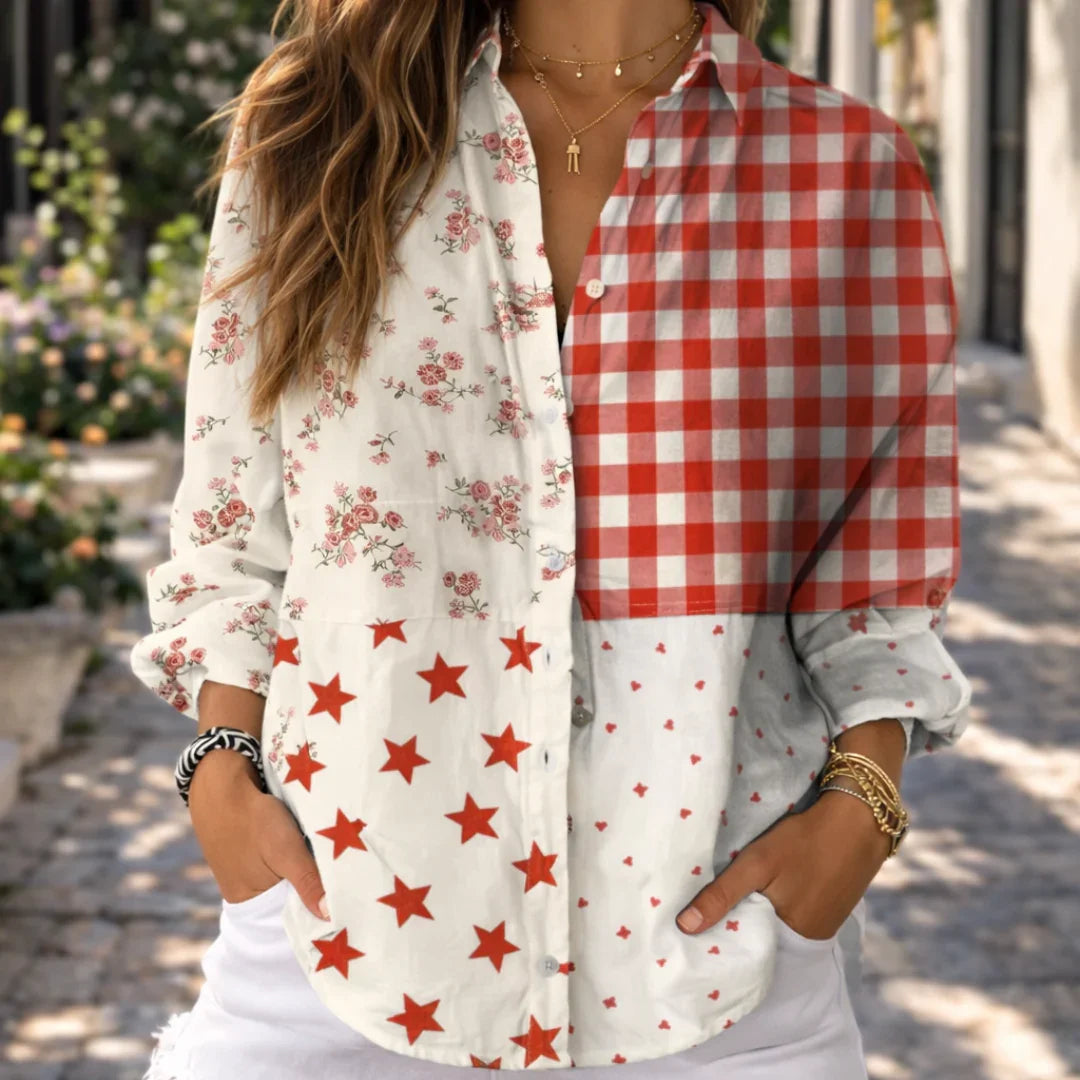 Pauline | Country Patchwork Blouse