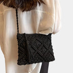 Patricia | Woven-effect shoulder bag