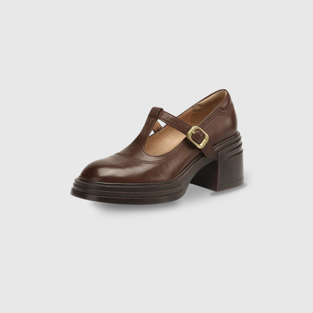 Elvana | Women's Chunky-Heel Mary Jane Shoes