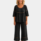 Good | Fresh set with matching blouse and trousers