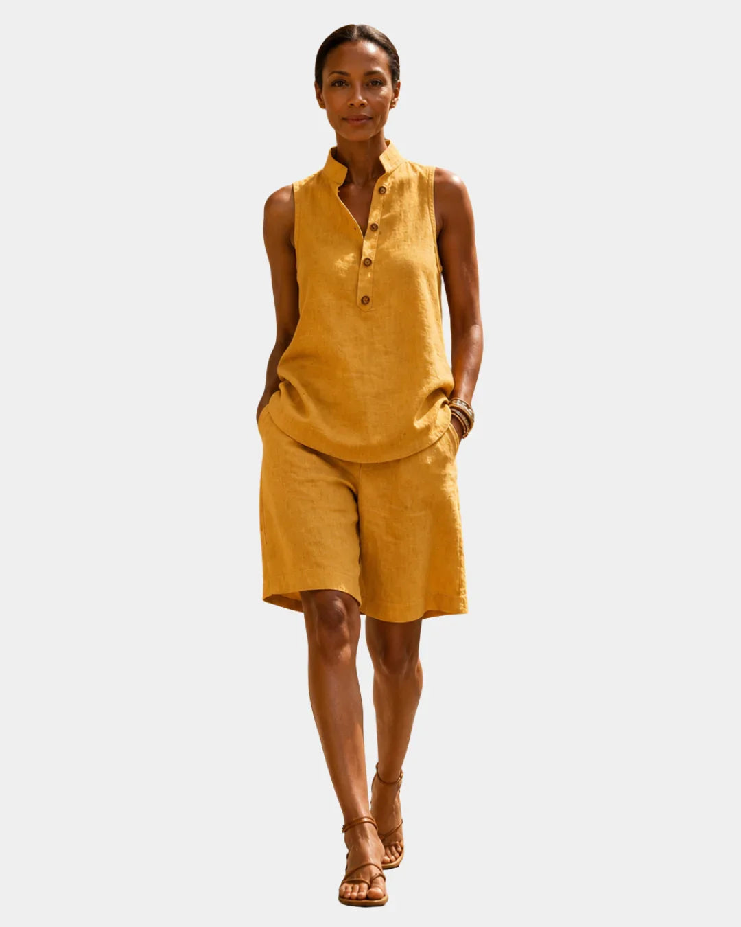 Mélior | Sleeveless Summer Set with Shorts