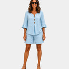 Auberte | Shorts and Blouse Set