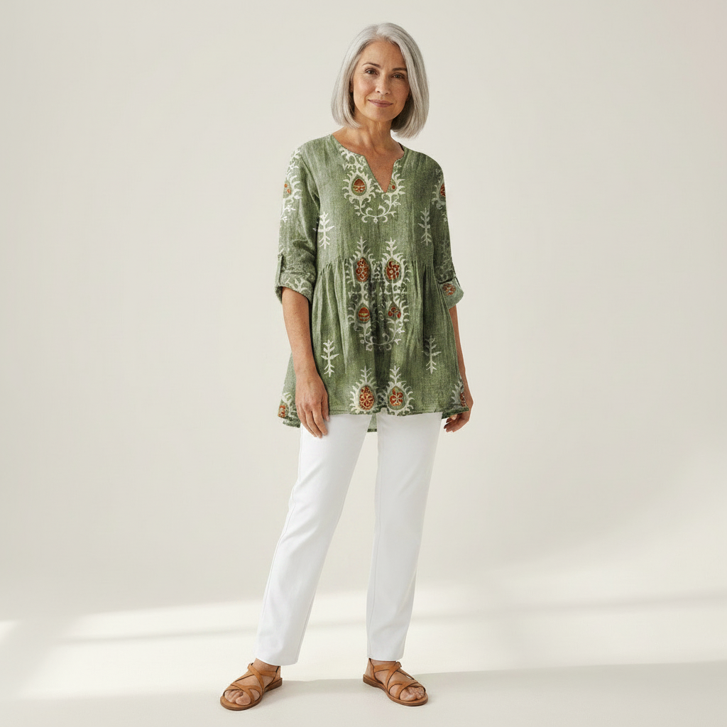 Blair | Long Printed Blouse