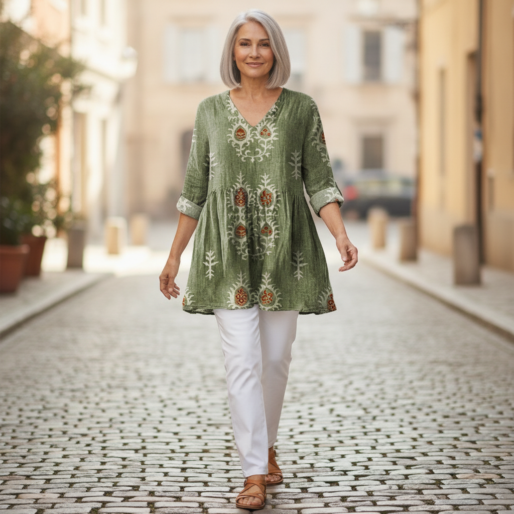 Blair | Long Printed Blouse