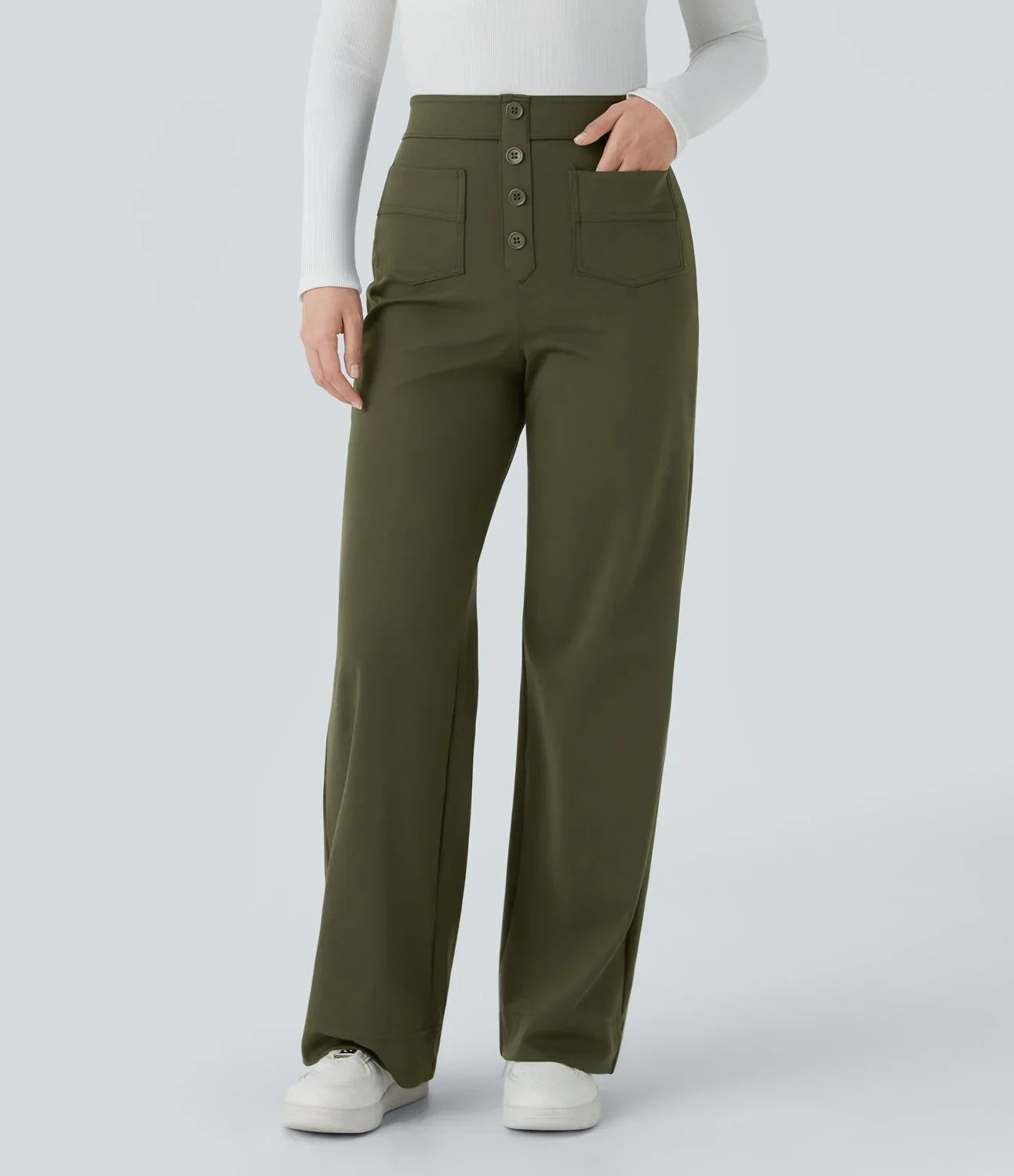 Jade | Comfortable Elastic Waist Trousers