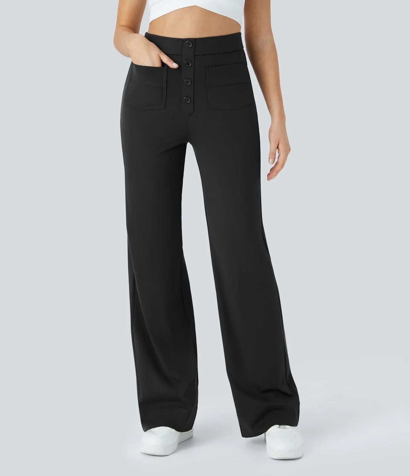 Jade | Comfortable Elastic Waist Trousers