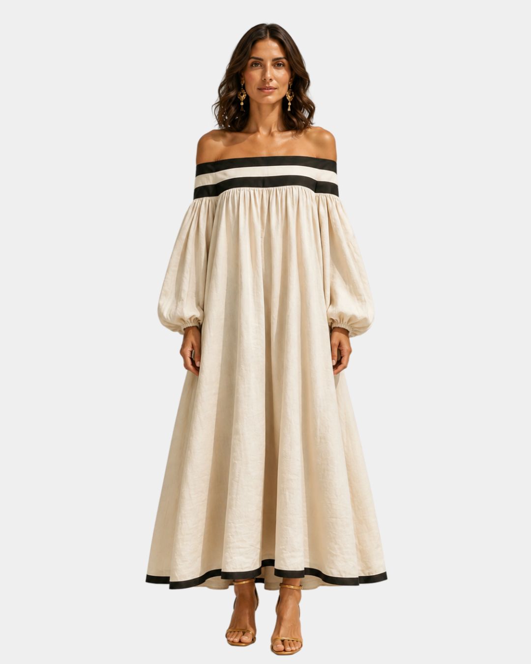 Cindy | Off-the-Shoulder Maxi Dress