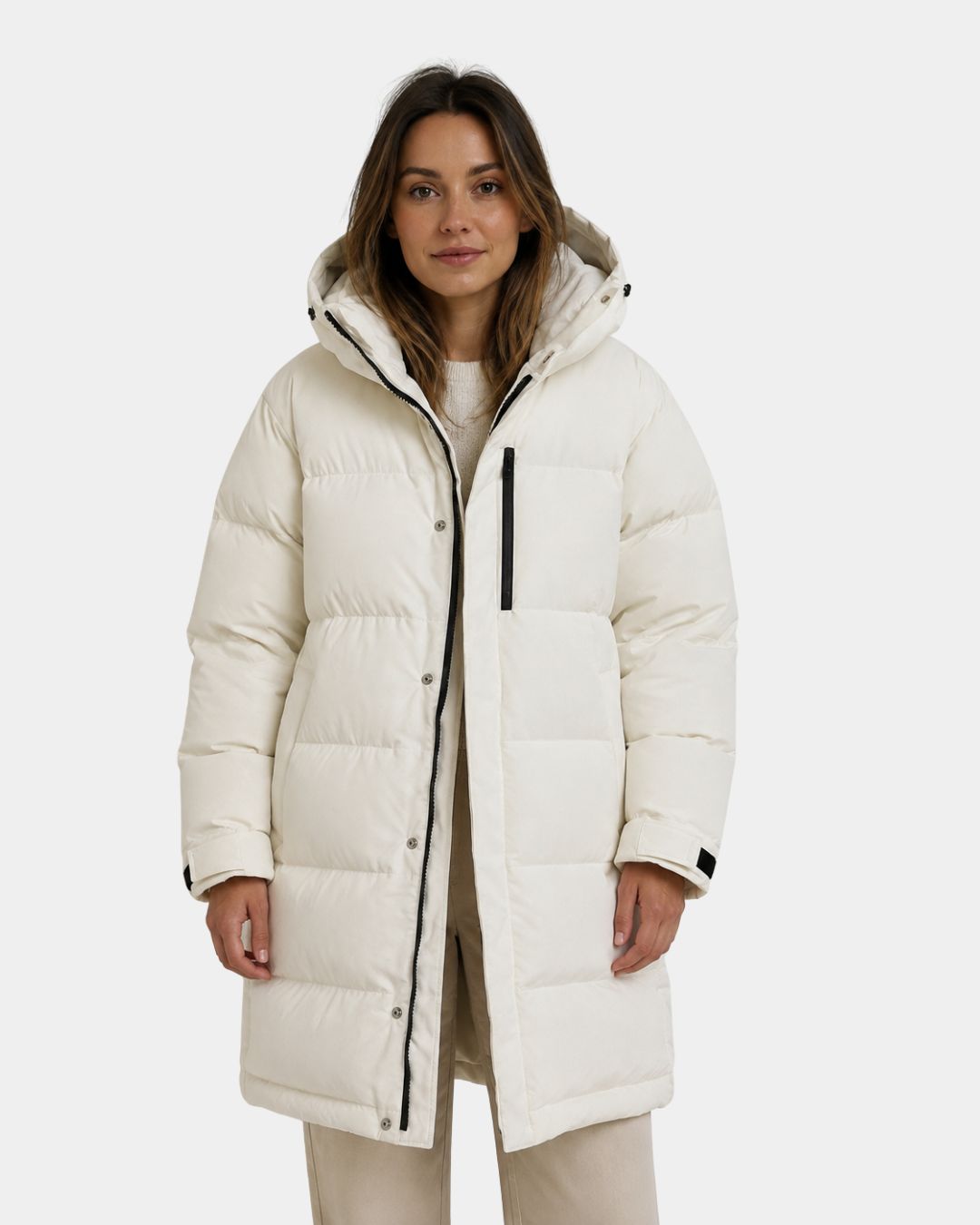 Dorélie | Manteau long matelassé à capuche