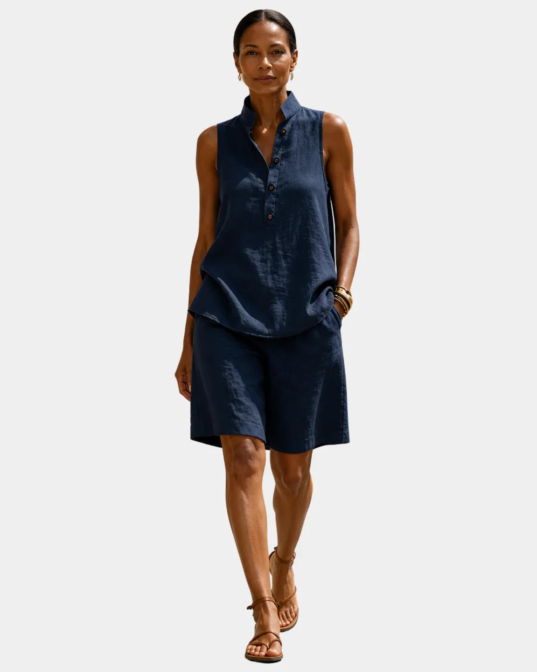 Mélior | Sleeveless Summer Set with Shorts