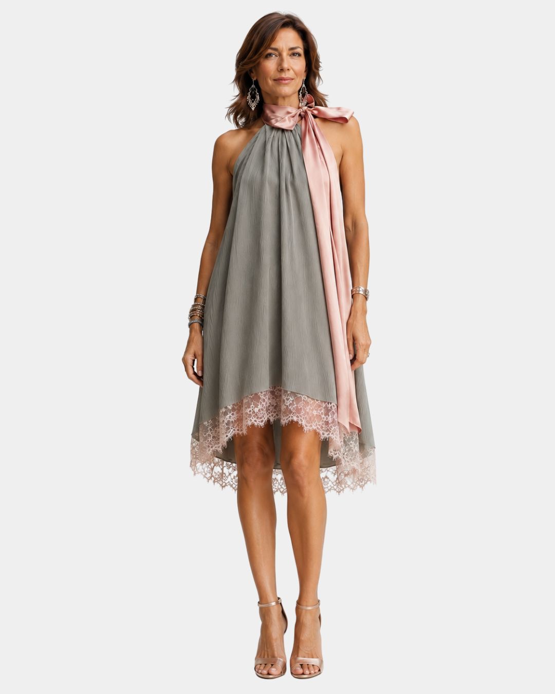 Arsinoée | Dress with Elegant Bow